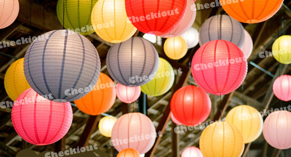 12 Packs Paper Lantern Decoration Wedding Party Event Arts8″ 10″ 12″ 18″ 20″ 24″