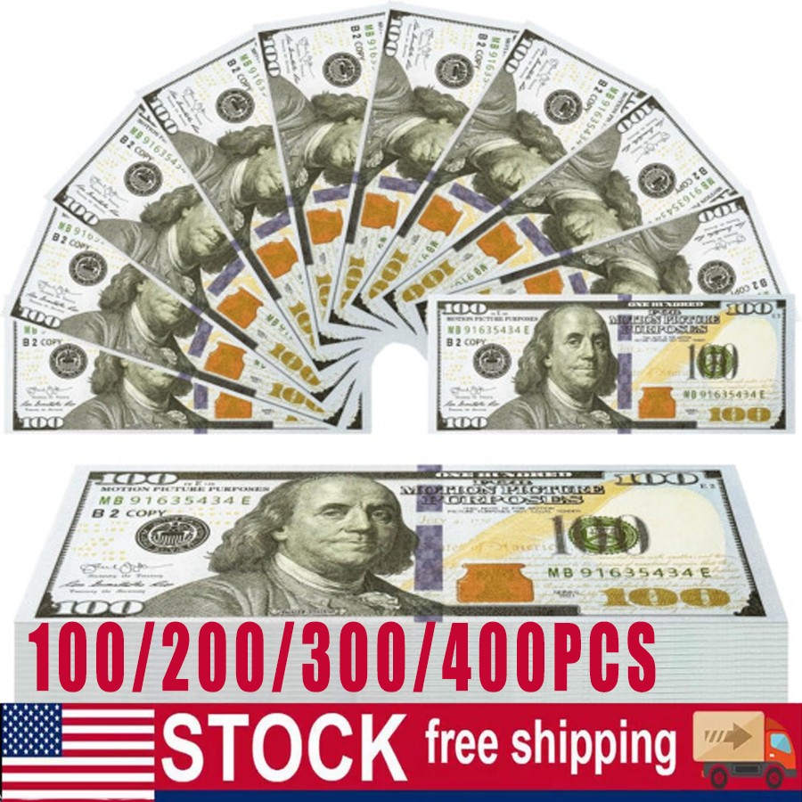 100-400PCS For Pretend Play Music Birthday Party Prop Fake Looks Best Toys Money