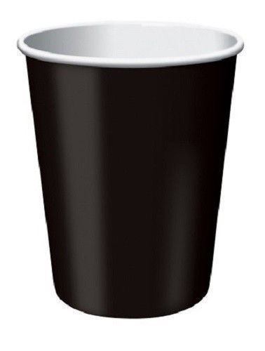 Solid Paper Cups 9 oz Red Blue Yellow Green Purple Pink Lavender Black Magenta