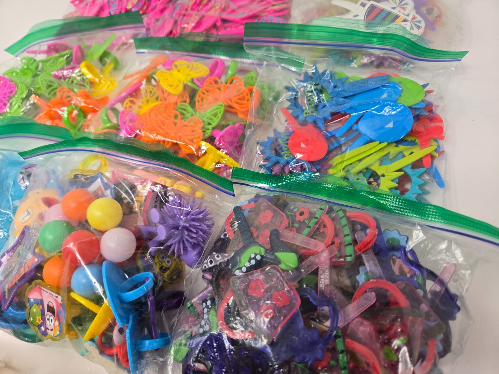 HUGE Vintage LOT of Cake Cupcake Picks Toppers Party Favors Rings Disney LOOK