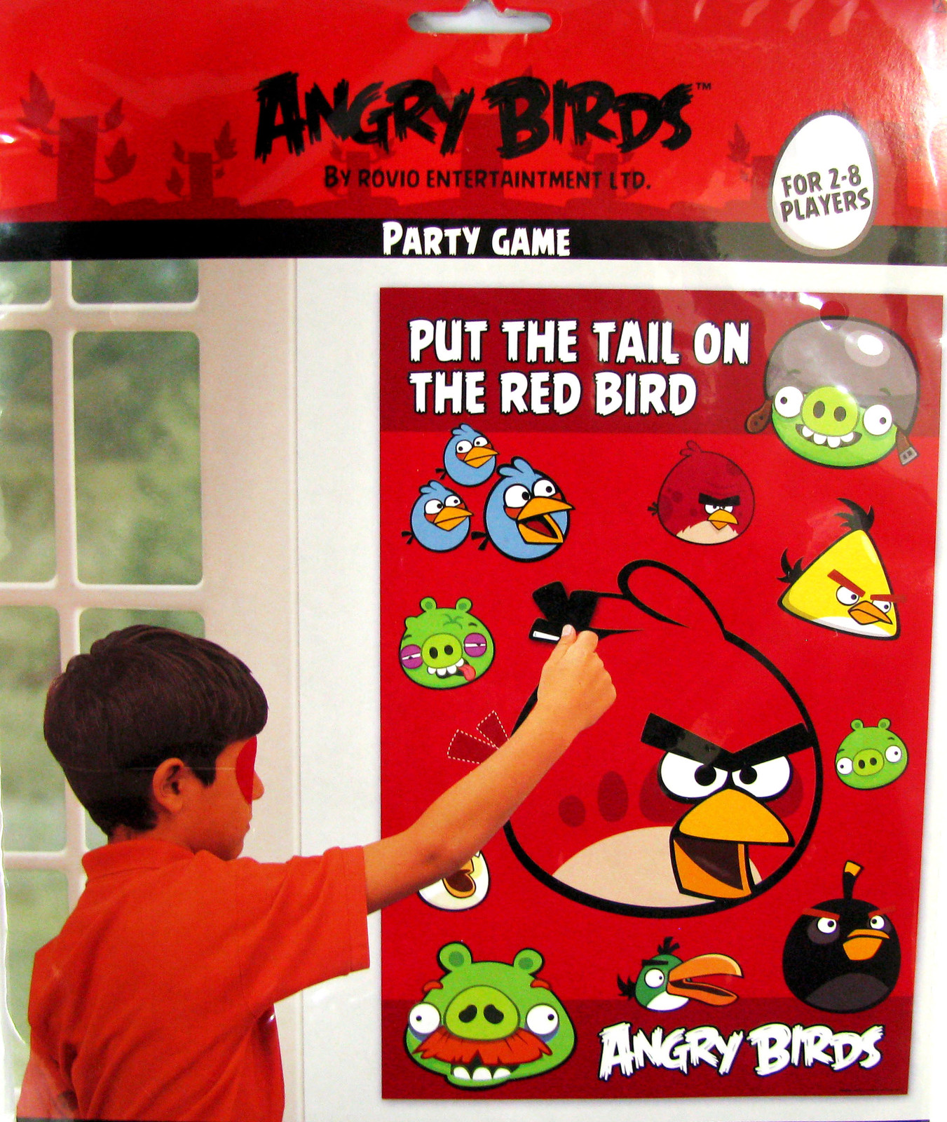 ANGRY BIRDS Pin the Tail PARTY GAME Poster ~ Birthday Supplies Decoration