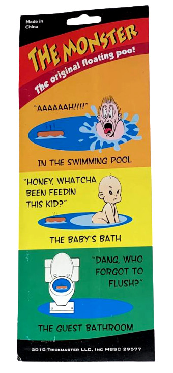 GIANT MONSTER POO Crap Fake Joke Prank POOP Turd Gag Rubber Dog Floating Jumbo