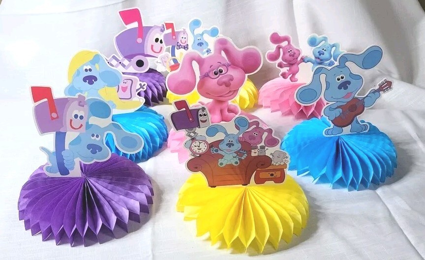 Blue’s Clues Honeycomb Party Supplies 8 Pack Dog Cartoon Kids Boy Girl