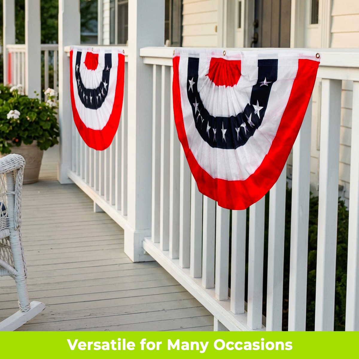 Briarwood Lane Patriotic Bunting 48″ x 24″