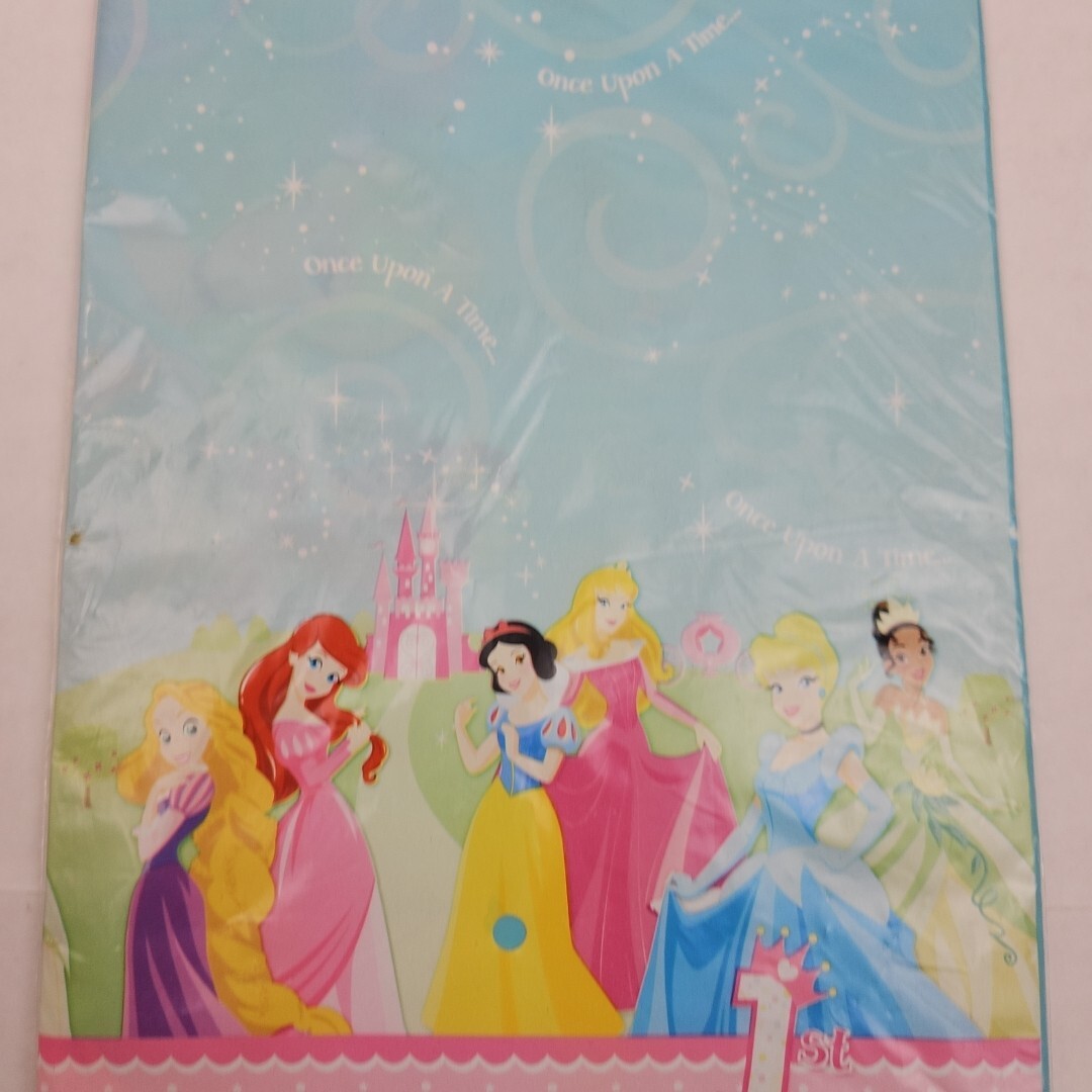 Disney Princesses 1st Birthday Plastic Table Cover 54×102 Vintage Hallmark 2012