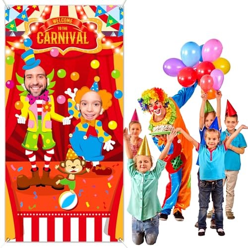 Carnival Circus Party Decorations Carnival Photo Booth Props Circus Theme