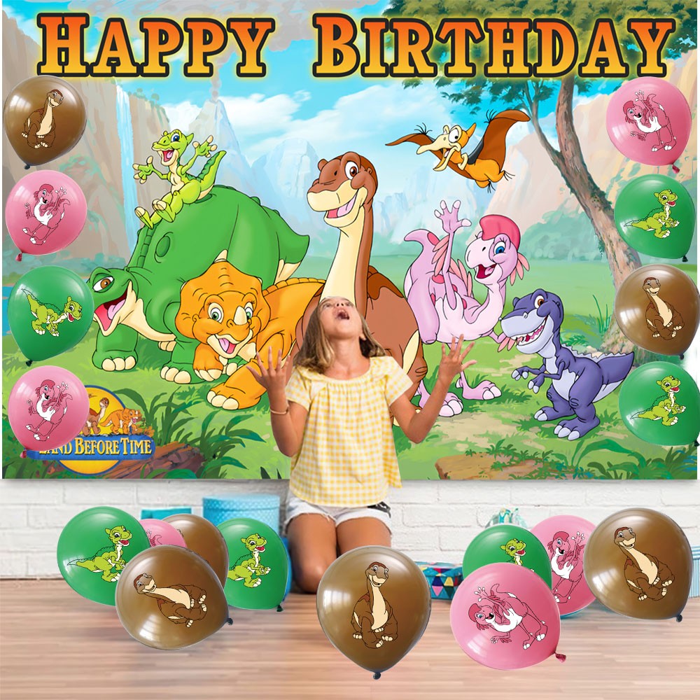 The Land Before Time Party Supplies Set Balloons Cake Toppers Banner