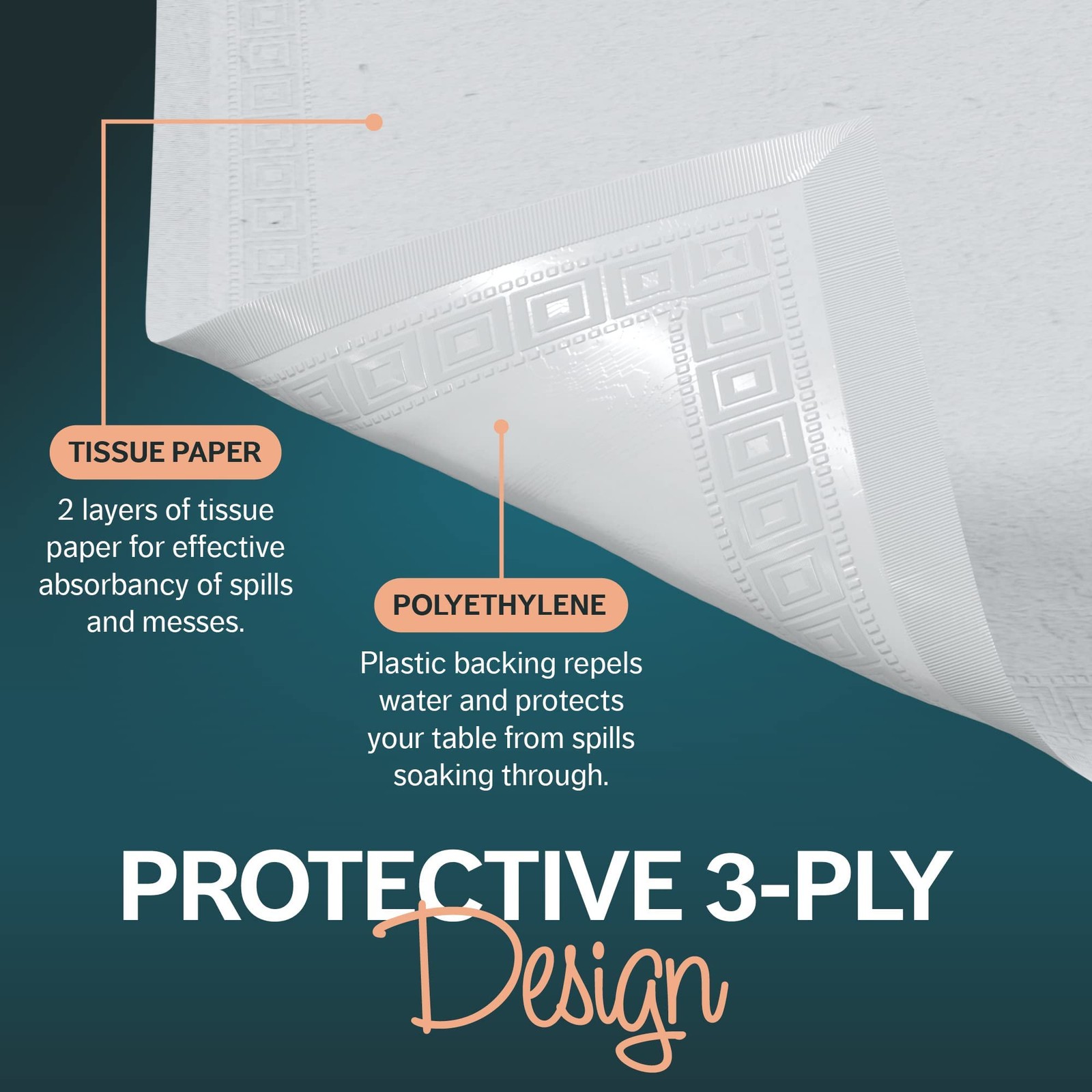 Houzzkingz Usa For Rectangle 54 X 108 25 Disposable Premium Table Cloths For