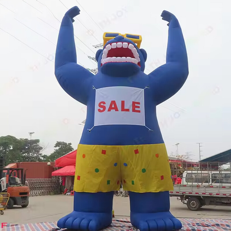26ft Giant Inflatable Gorilla Fireworks Rocket Fire Arrow Replica Huge Cartoon