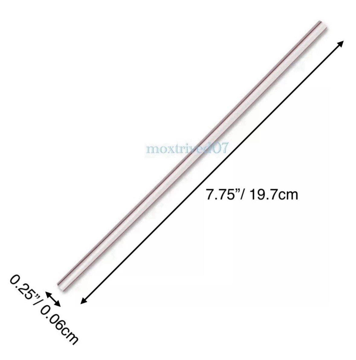 500 Pieces Plastic Disposable Straws Jumbo Box Party Pack Red & White 7.75″ Long
