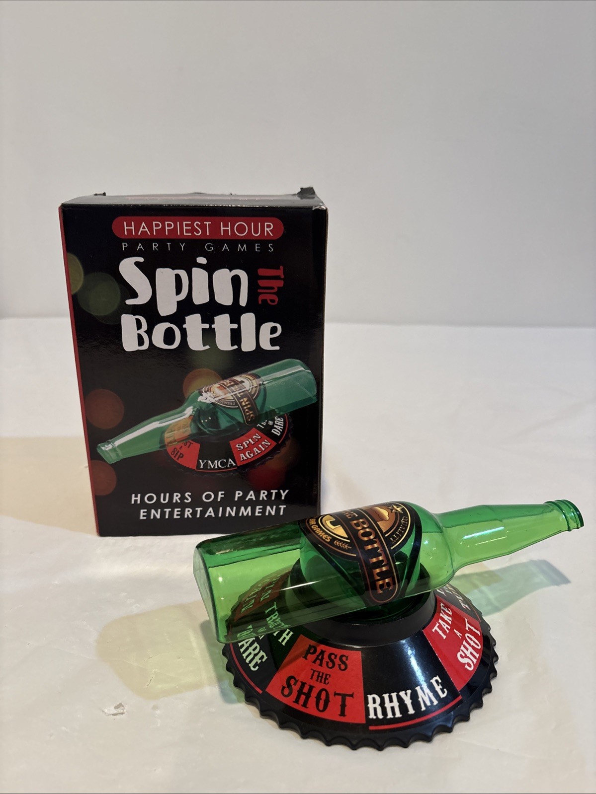 Spin The Bottle Adult Beverage Party Drinking Game Plastic Novelty