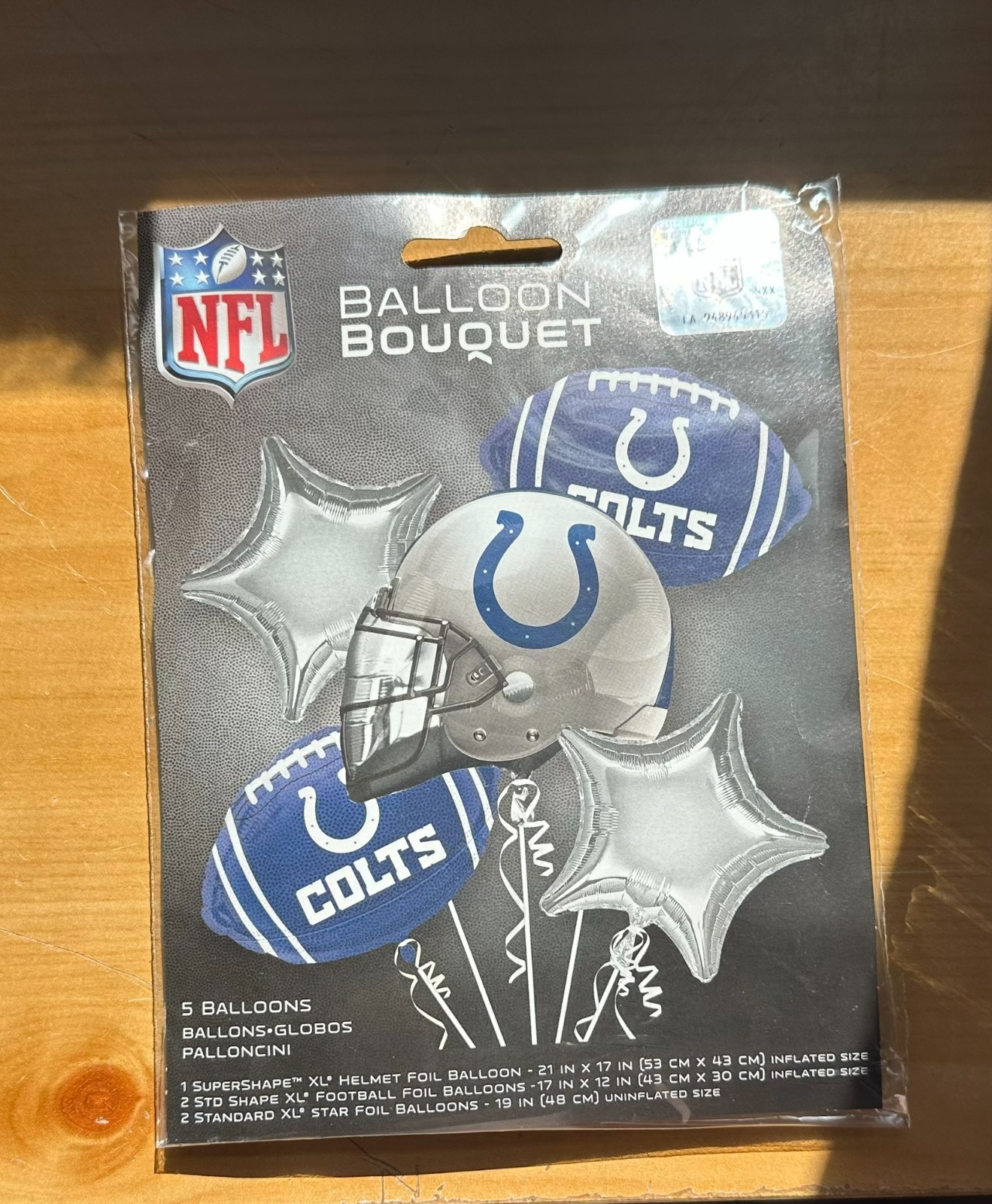 NFL 5 Piece Mylar Foil Balloon Bouquet