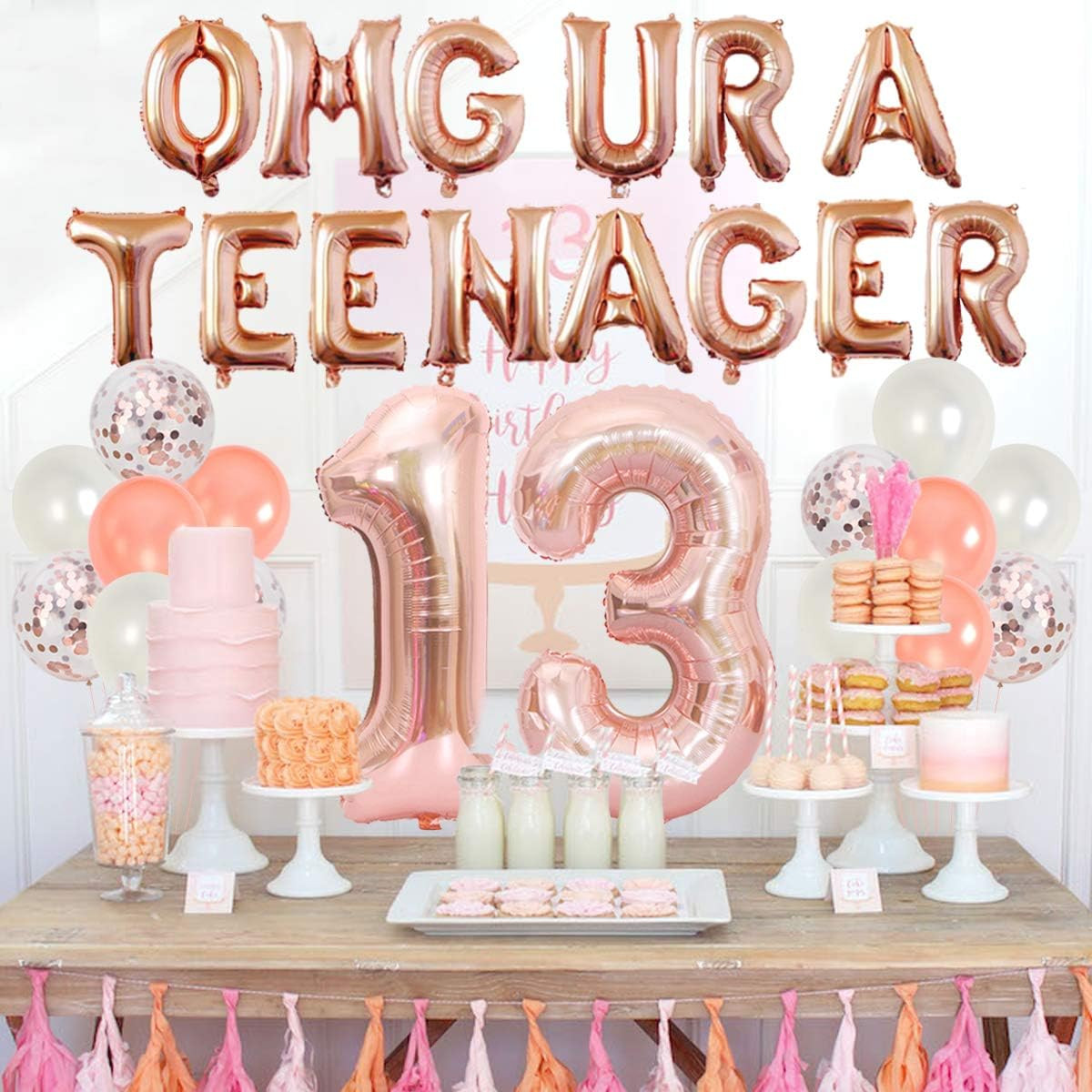 Teenager Birthday Party Decoration 13Th Birthday Party Decorations for Girls wit