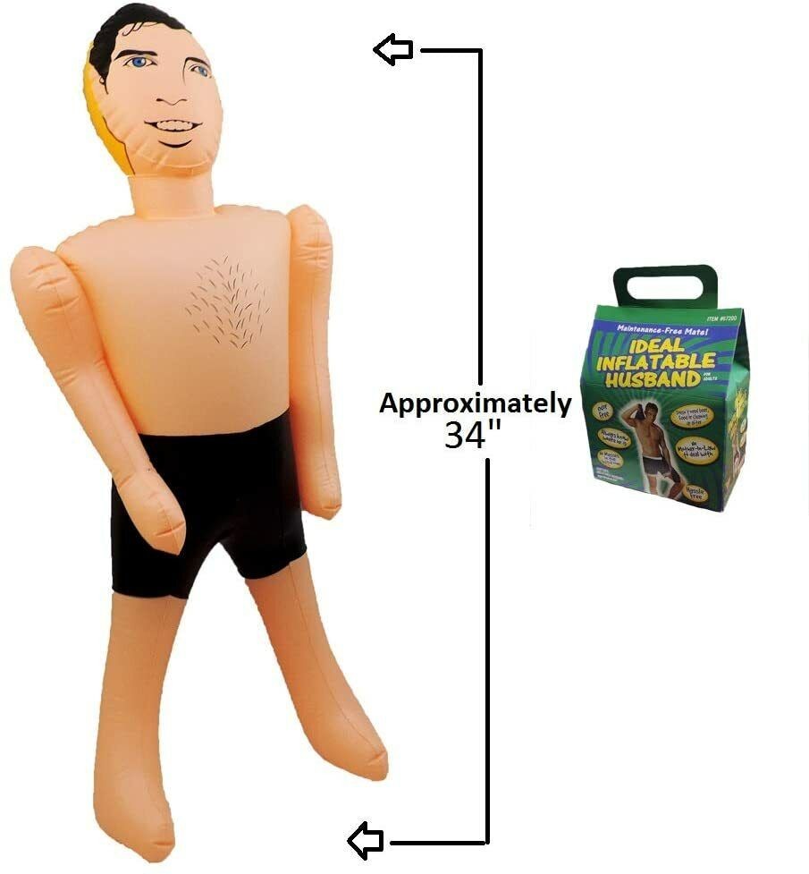 Inflatable Husband & Wife (Boyfriend & Girlfriend) Party Blow Up Bundle – 2 Pack