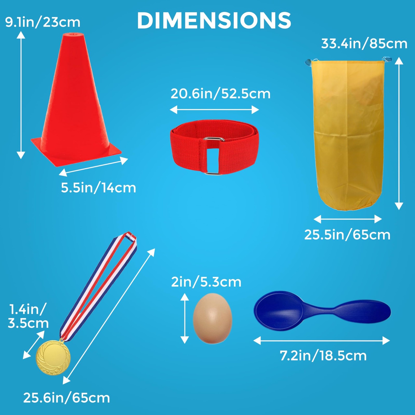 53 Pcs Outdoor Games for Kids & Adults – Field Day & Lawn Carnival Games | Ri…