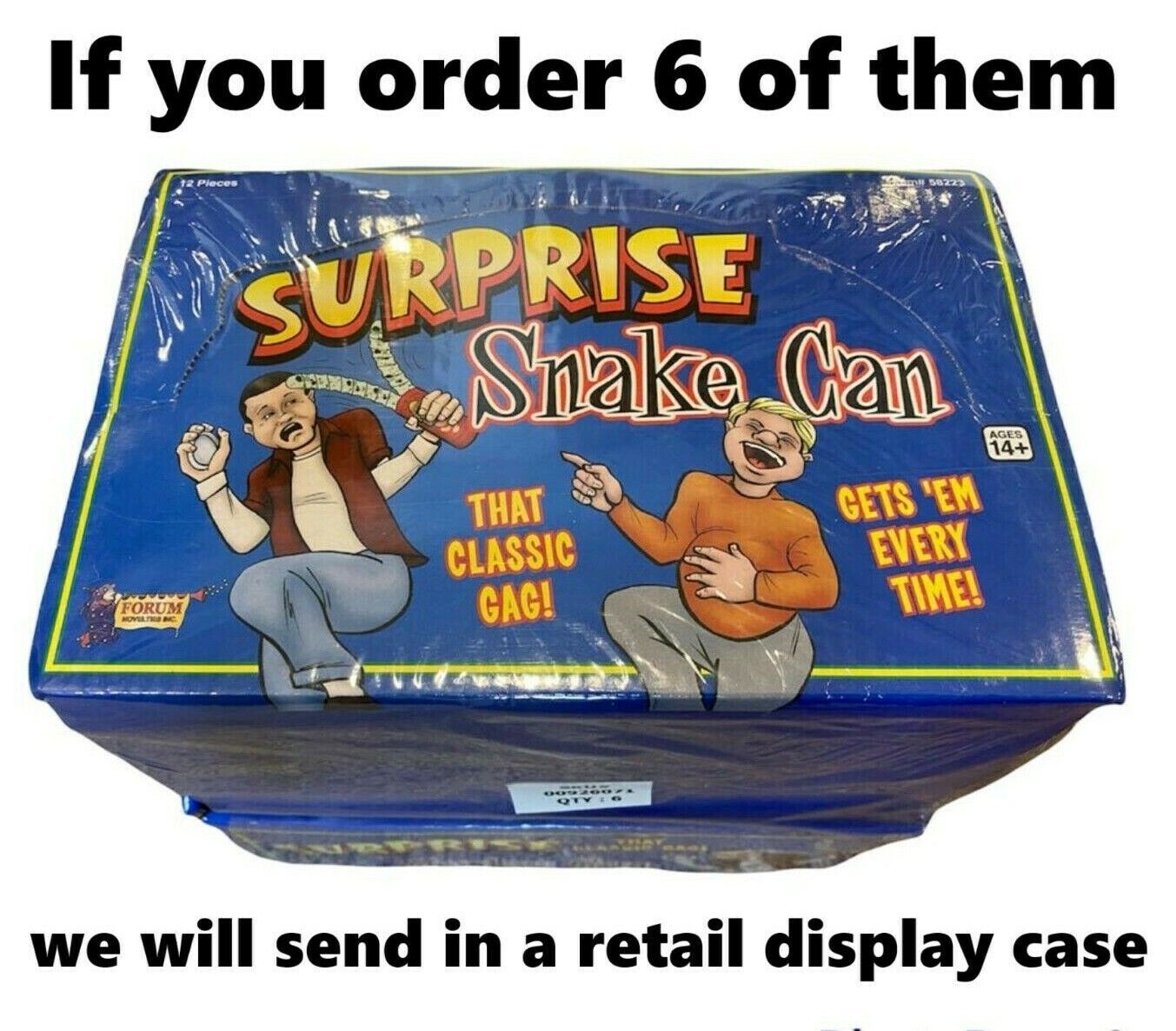 Potato Chips Snake Can Spring Pop – Fun Classic GaG Prank Joke Clown Party Toy