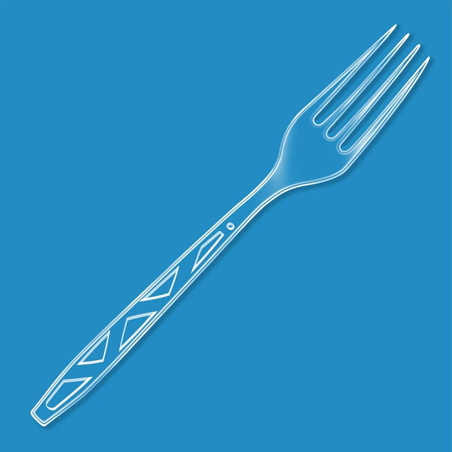 Amazon Basics Disposable Clear Plastic Forks, Premium Quality, BPA-Free, for Eve