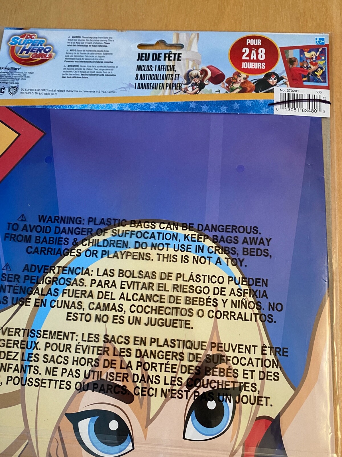 DC MARVEL SUPER HERO GIRLS BLOWOUTS PARTY FAVORS AND GAMES SET OF 2 EACH