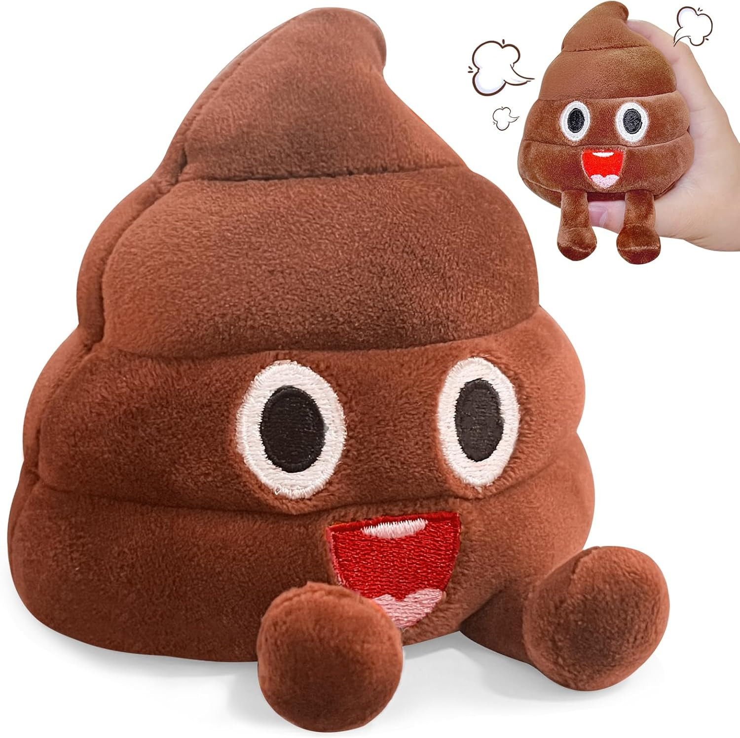 Funny Farting Poop Plush Toy – 30 Hilarious Fart Sounds, Soft & Durable