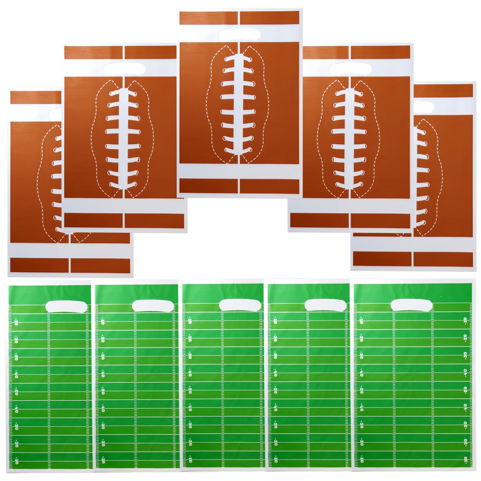 60Pcs Football Treat Candy Bags,Football Goodie Bags,Football Party Favors Ba…