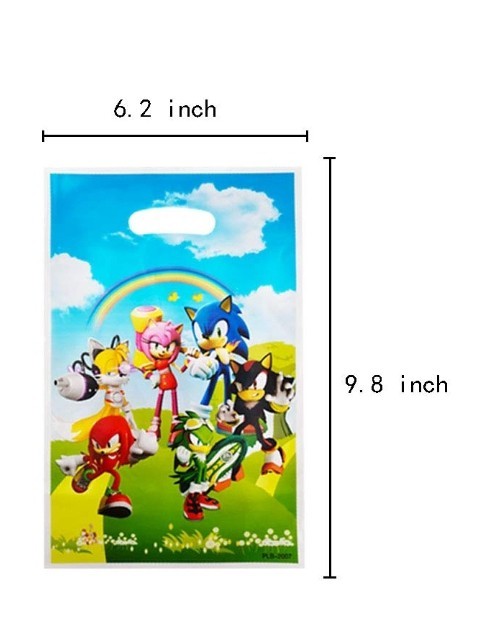 30 Packs Sonic The Hedgehog Party Gift Bags Party Supplies for Kids Party Favor