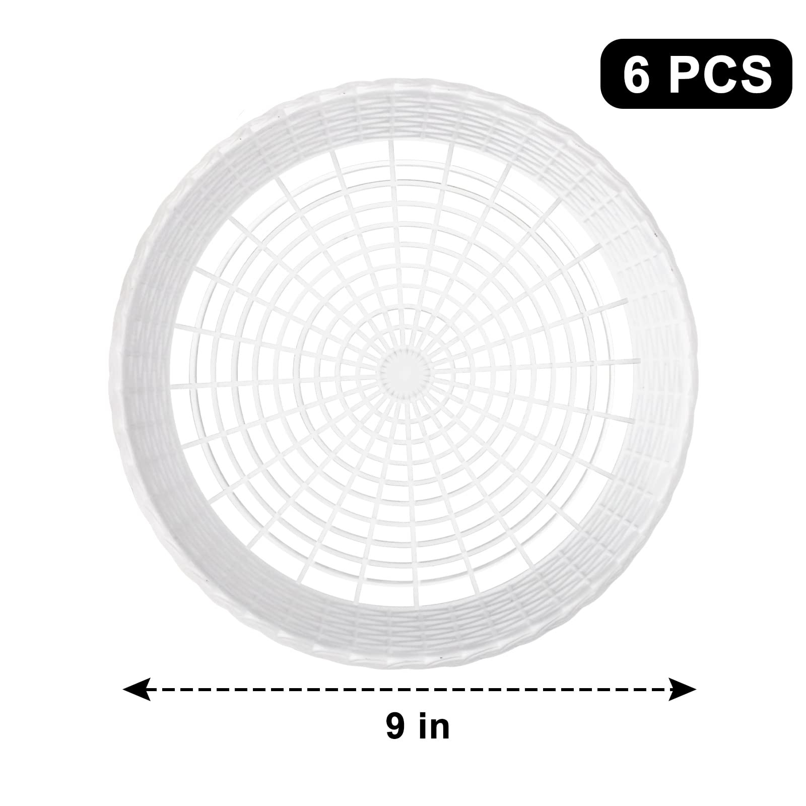 AccEncyc 6 Pack Paper Plate Holder 9″ Plastic Paper Plate Holders Reusable Pl…