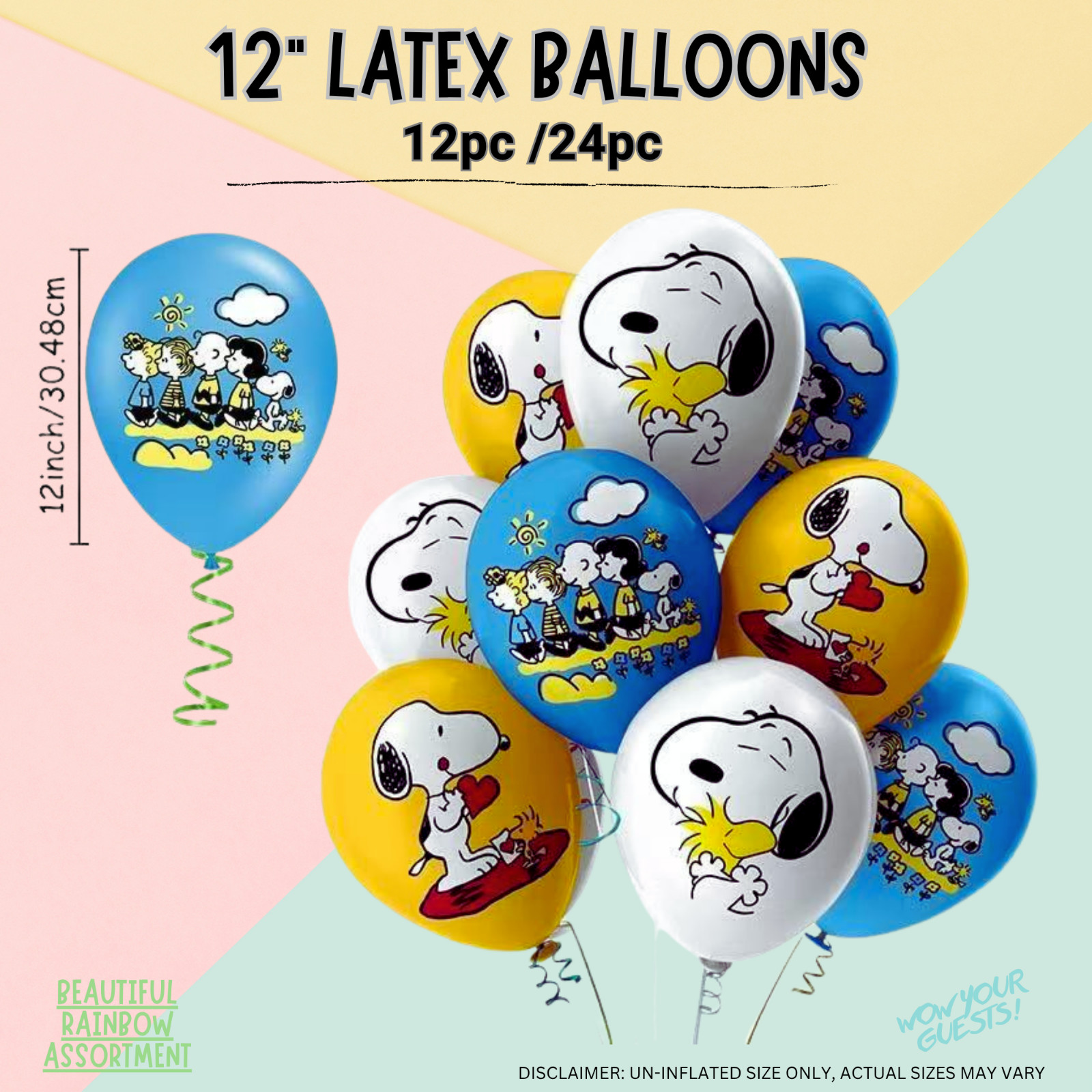 Snoopy Dog BALLOONS PARTY SUPPLIES BIRTHDAY DECORATION BALLOON TABLEWARE CUP
