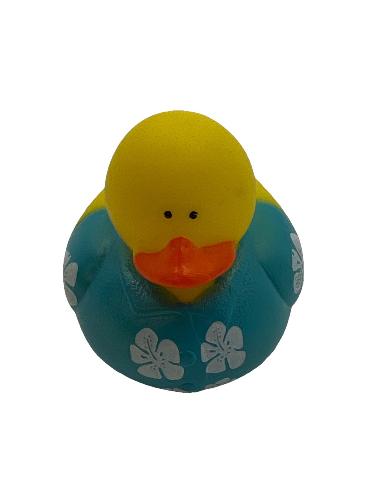 RUBBER DUCKY Blue Flower Hawaiian Shirt Collectible 2″ NEW Jeep Ducking & Cruise