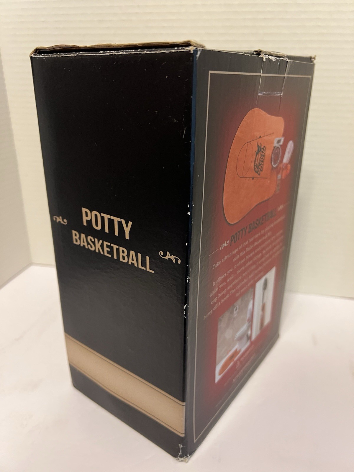Potty Basketball Free Throw Toilet Bathroom Game Slam Dunk Miniature Gag Gift