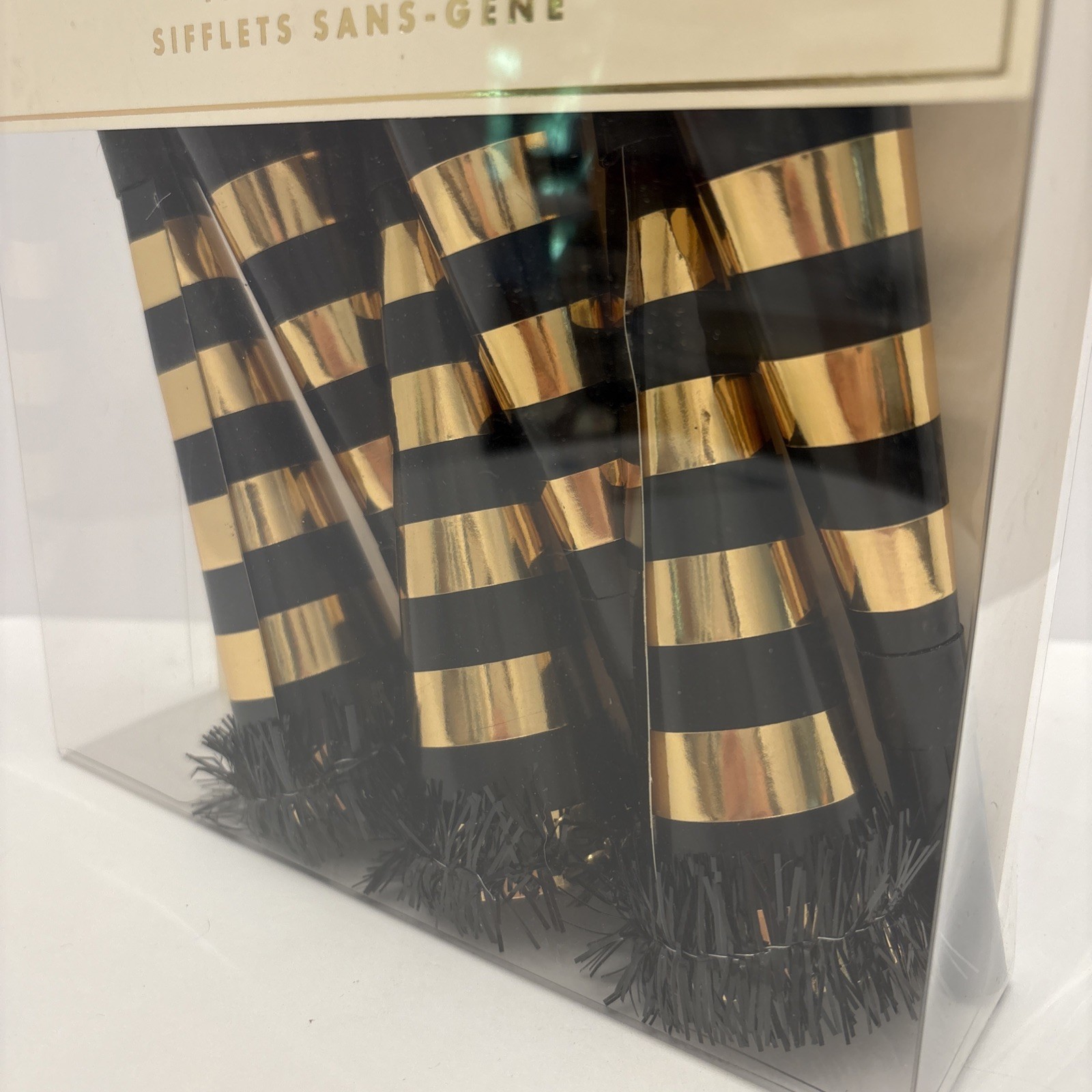 Paper Destiny My Mind’s Eye New Year’s Eve Party Horns Set of 6 New Gold