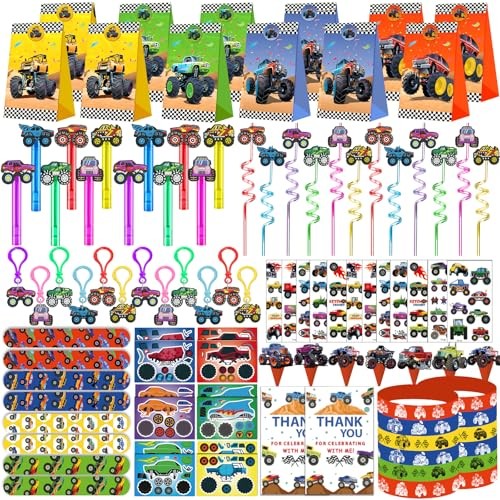 PLOUGVI 232 PCS Party Favors for Birthday Decorations Supplies Party Truck