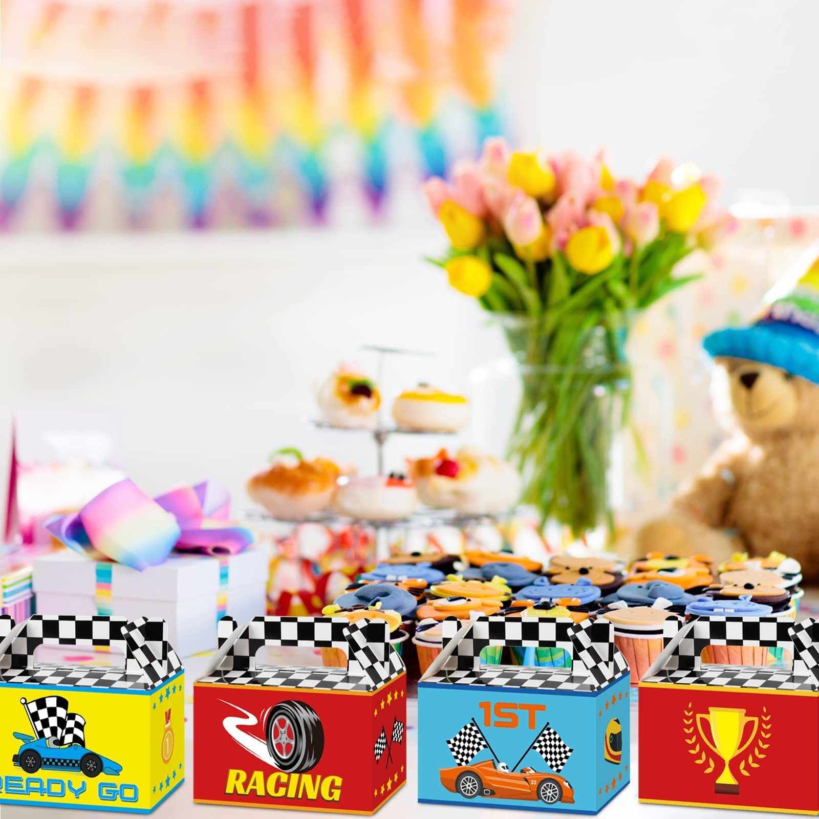 Race Car Goodie Bags lbs 12 Pack lbs Birthday Party Favors lbs Gift Multicolor