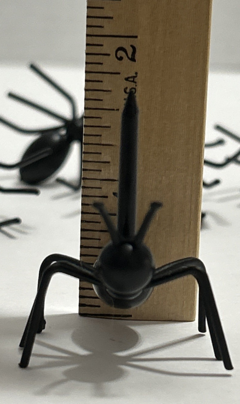 6 pcs Ants Shape Toothpicks Fruit Cheese Dessert Fun Kids Halloween Party Prank