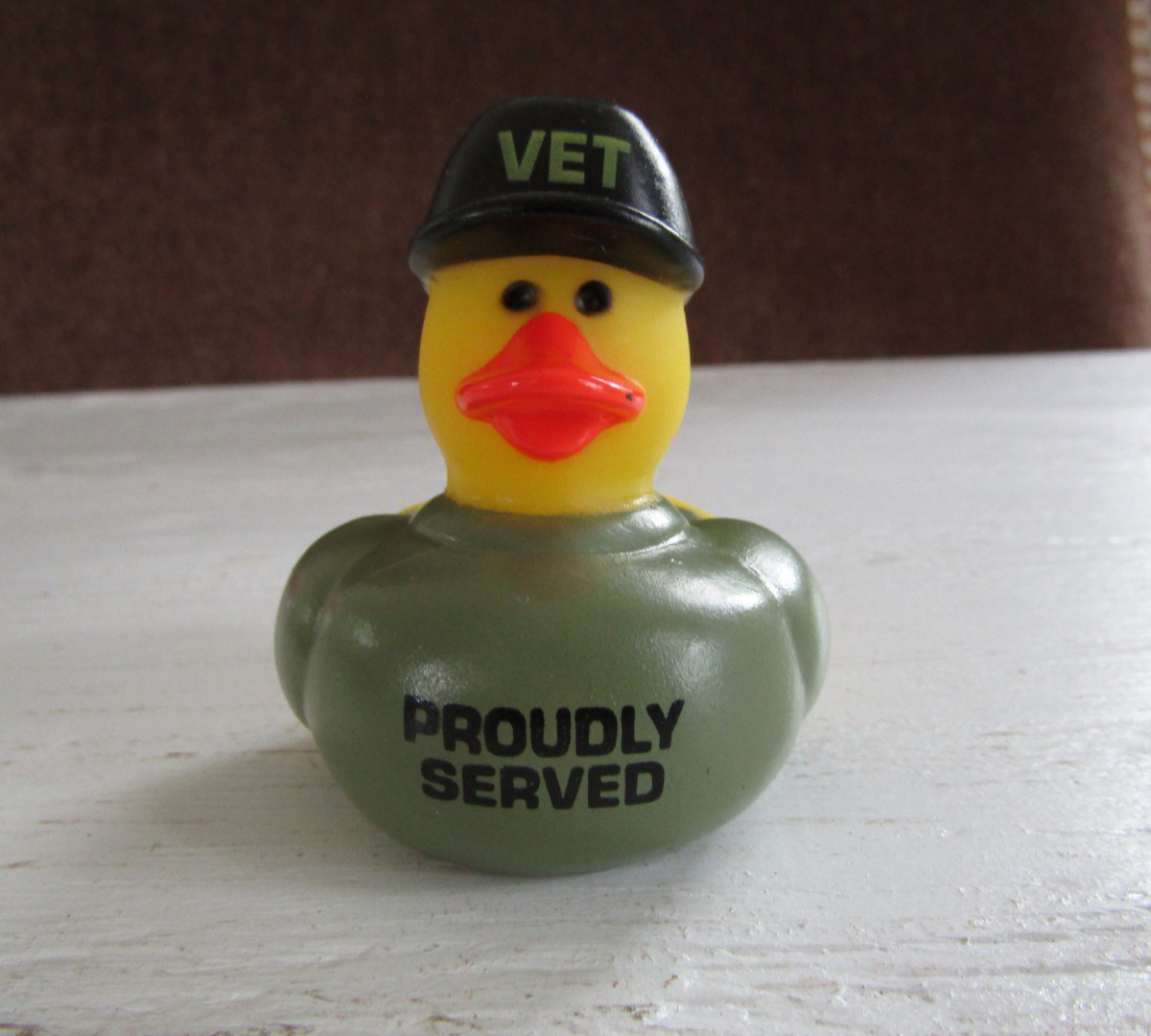 1 x Collectible Rubber Duck Toy- Jeep Duck- Veteran- Vet Proudly Served
