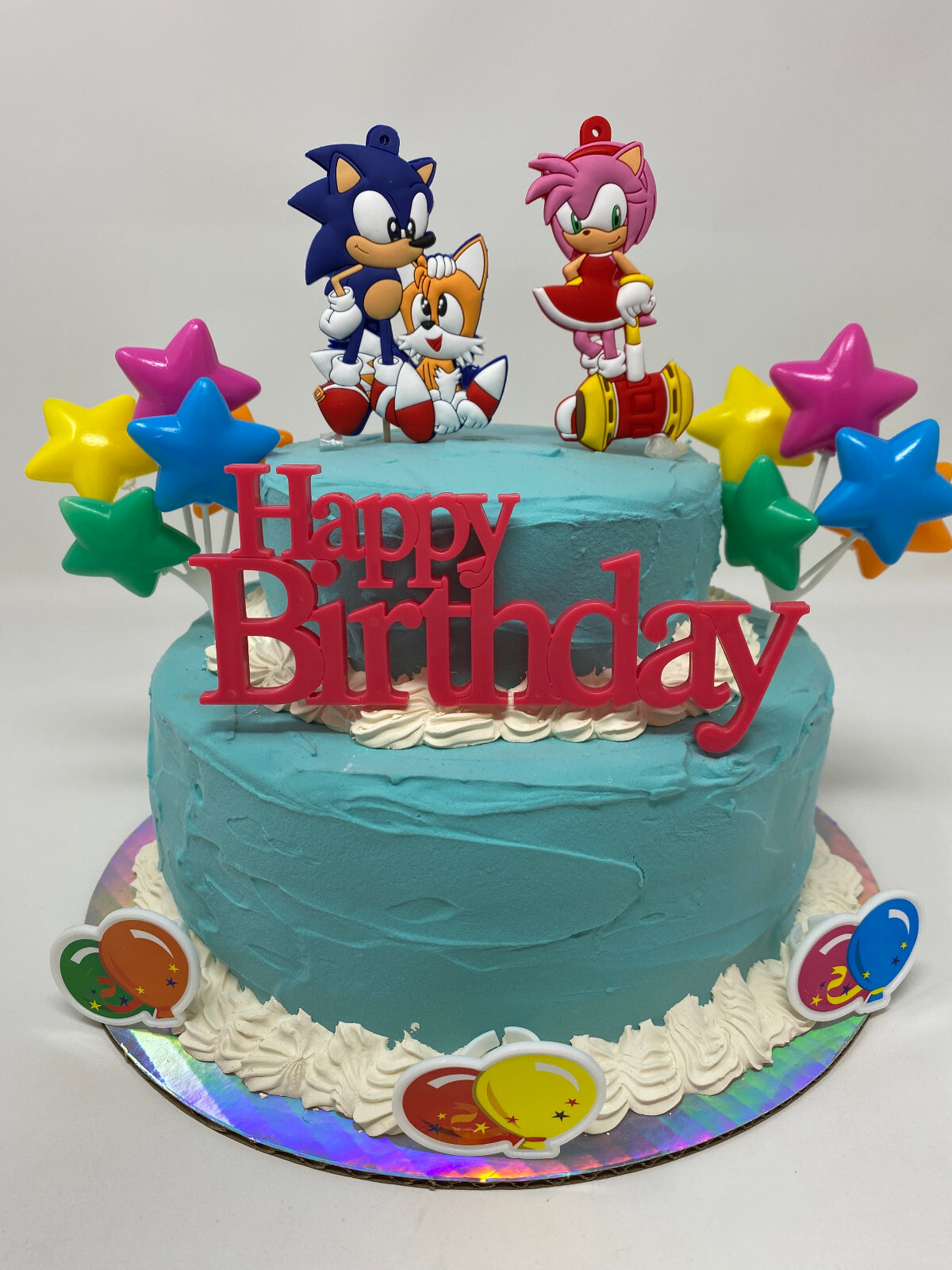 Sonic the Hedgehog Birthday Cake Topper Set ~ BRAND NEW ~ Ships Out Next Day