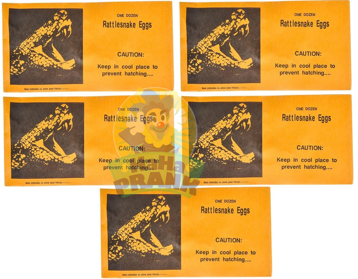 5 Rattlesnake Eggs Prank Envelopes – Magic Joke Trick Gag Gift Fun