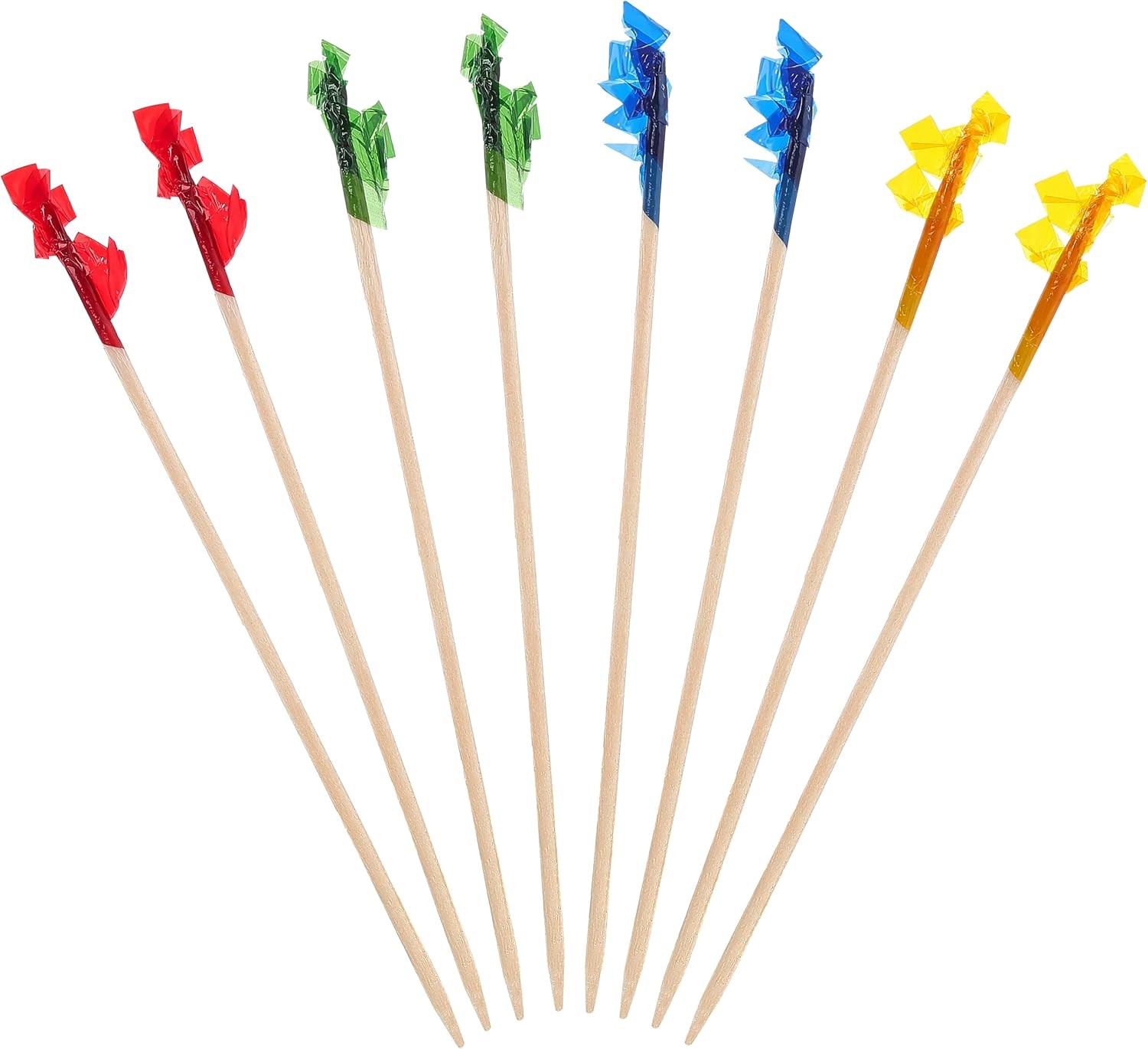 4 Inch Wood Frill Picks Toothpicks,1200 Pcs Cocktail Picks,Sandwiches