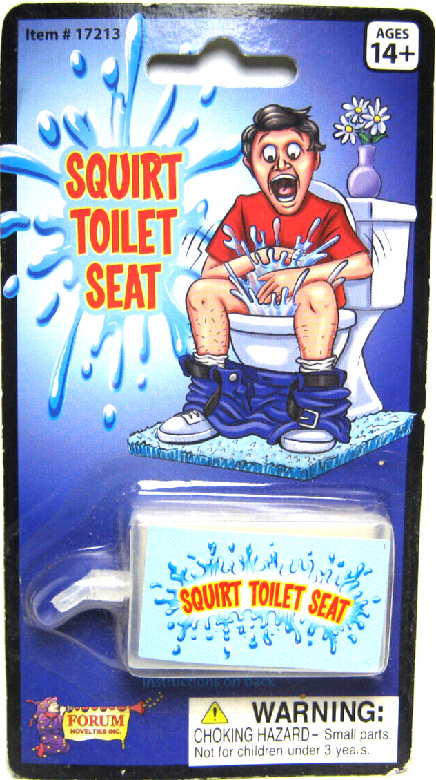 FORUM NOVELTIES – SQUIRT TOILET SEAT – GAG GIFT FUN PARTY JOKE TOY – NEW