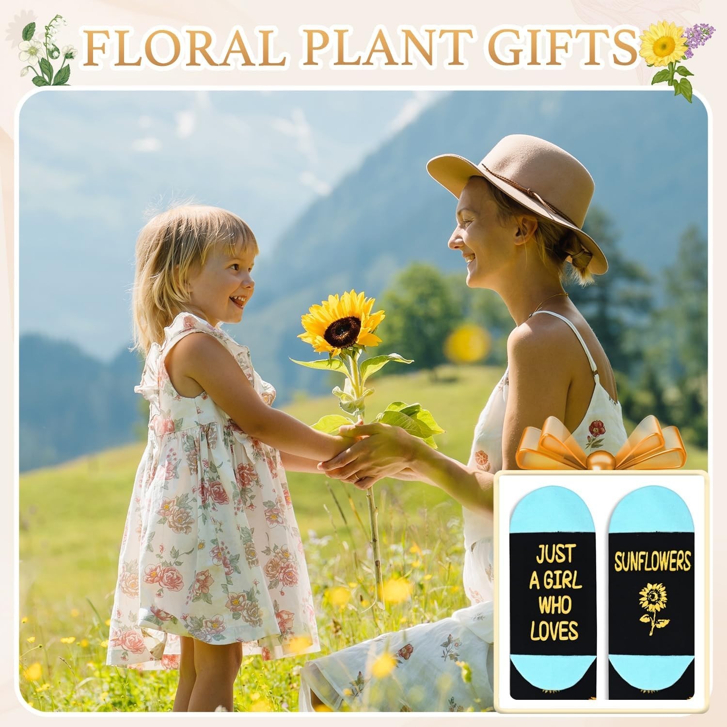 Funny Sunflower Socks for Adults | Unique Plant Lover Gifts for Any Occasion