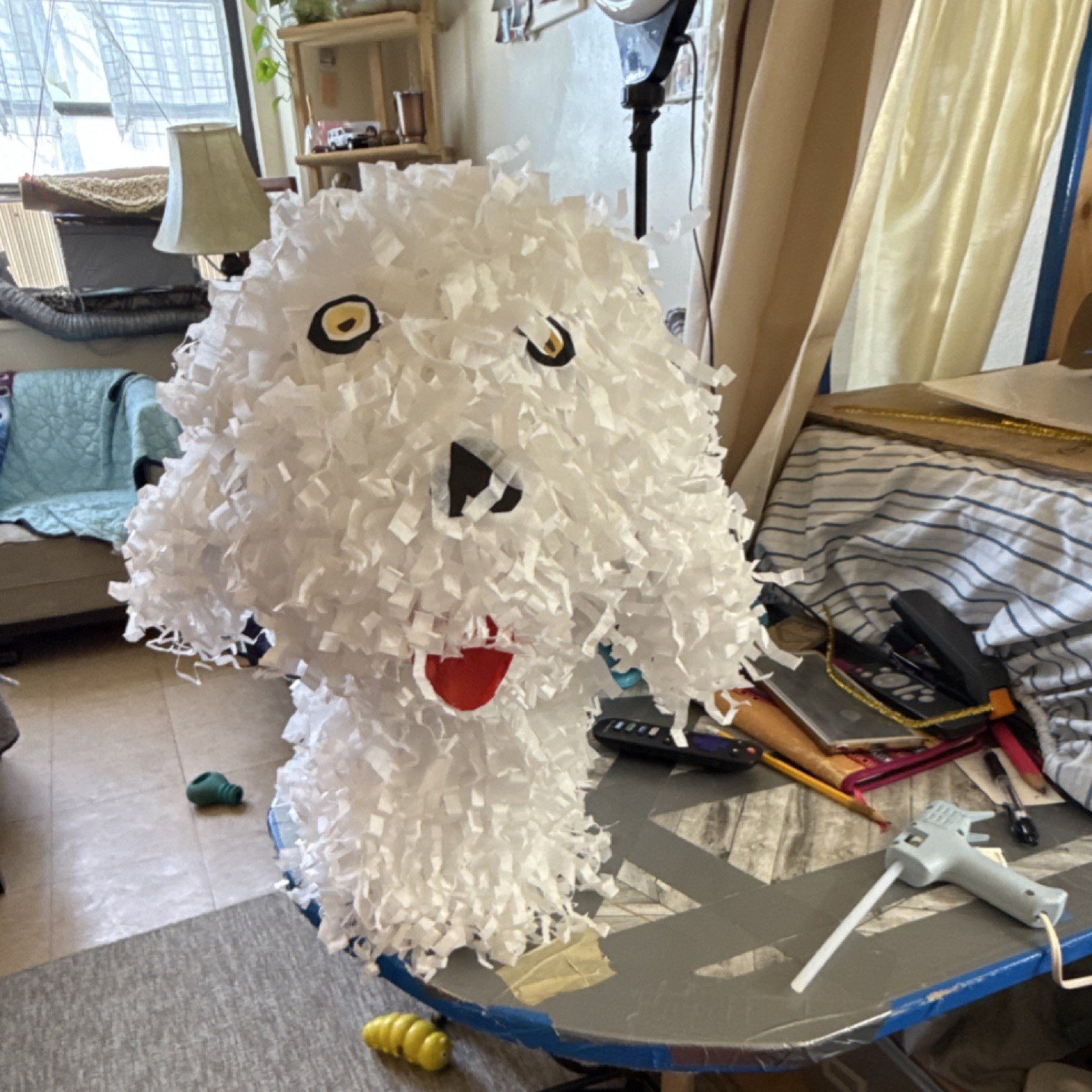 Handmade White Dog Piñata Birthday Animal Theme Party Decoration 2020-Now