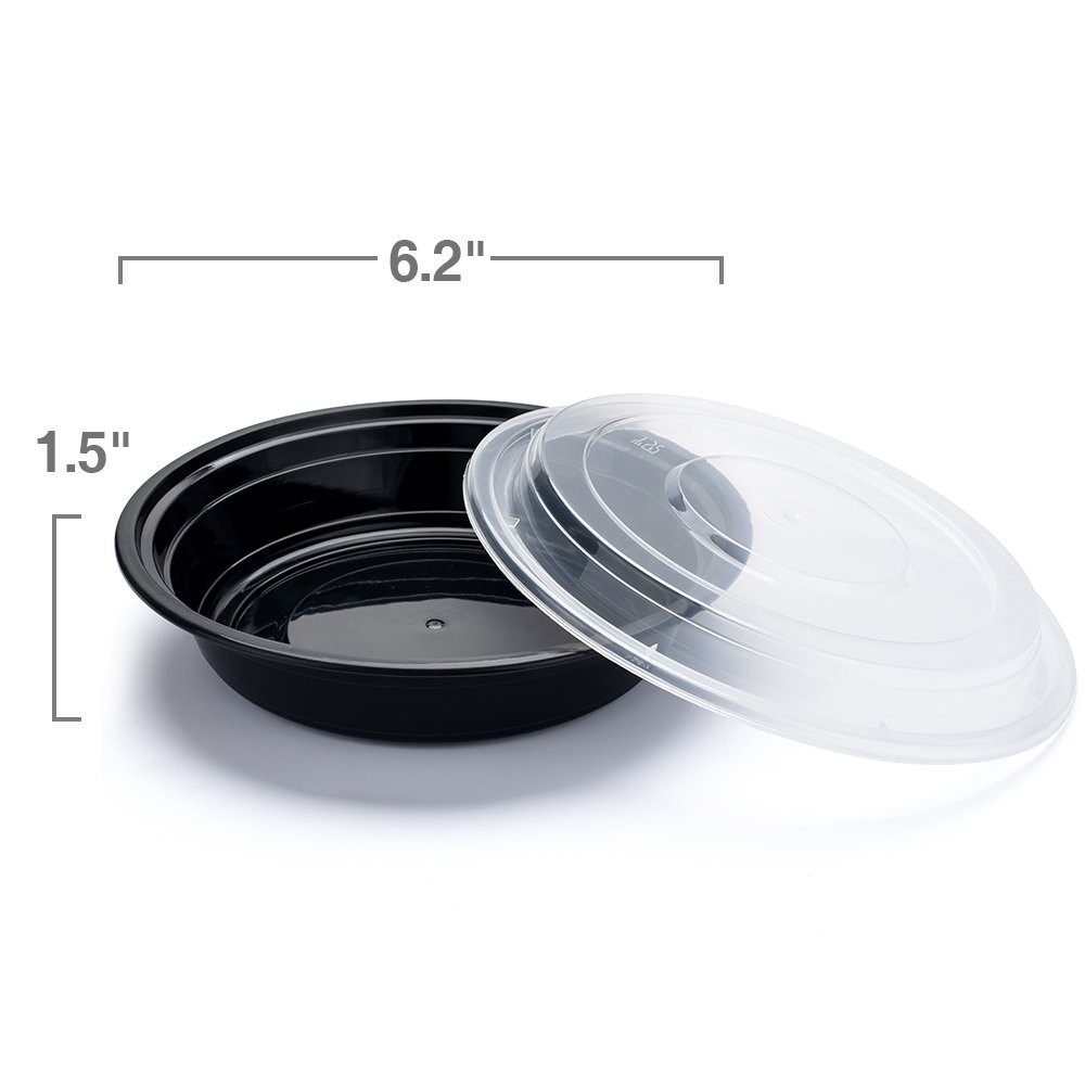 Glotoch 16 oz Meal Prep Containers with Lids (50 Pack) – Reusable & disposable p