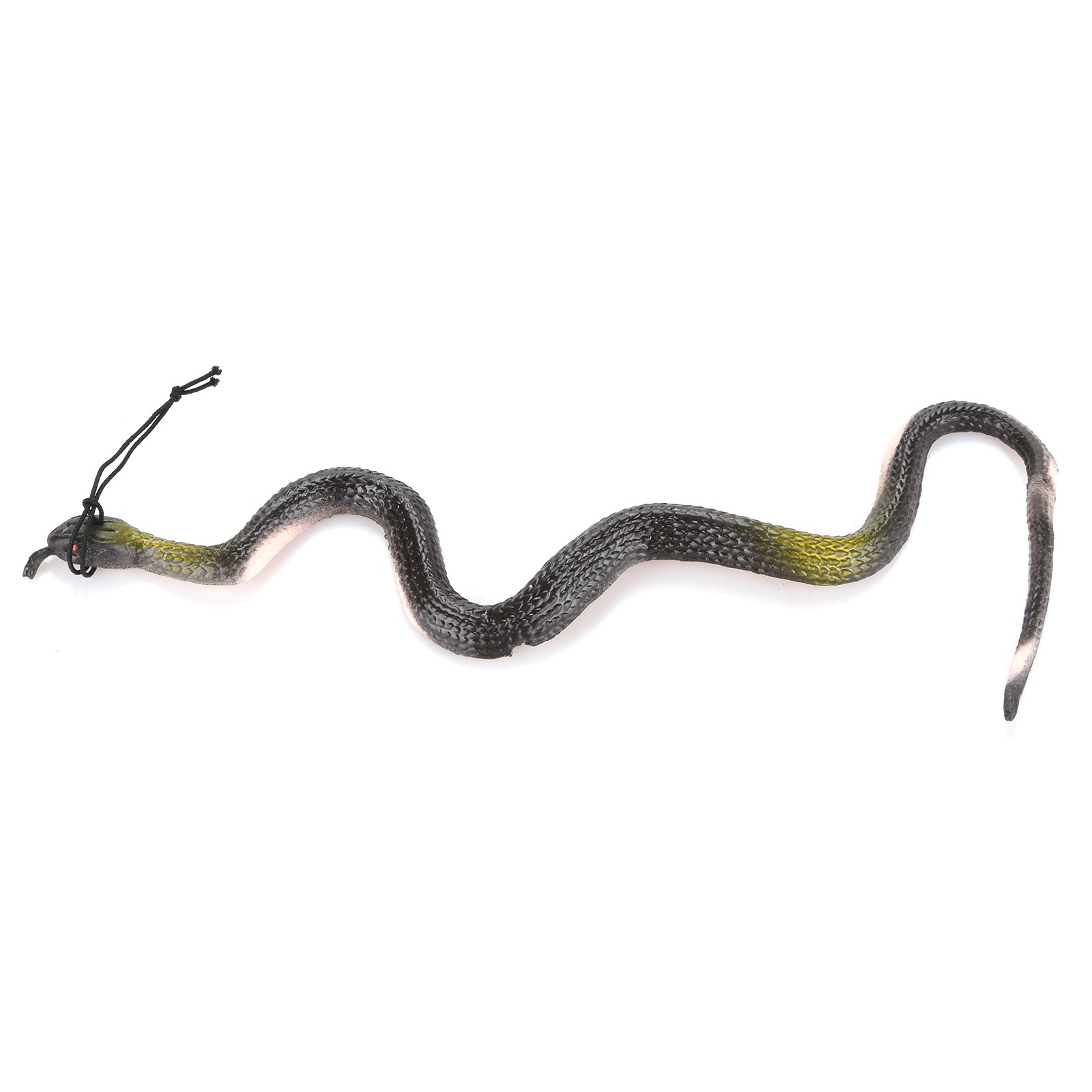 40CM Brown Rubber Toy Fake Snake Safari Garden Prop Joke Prank Halloween Gift