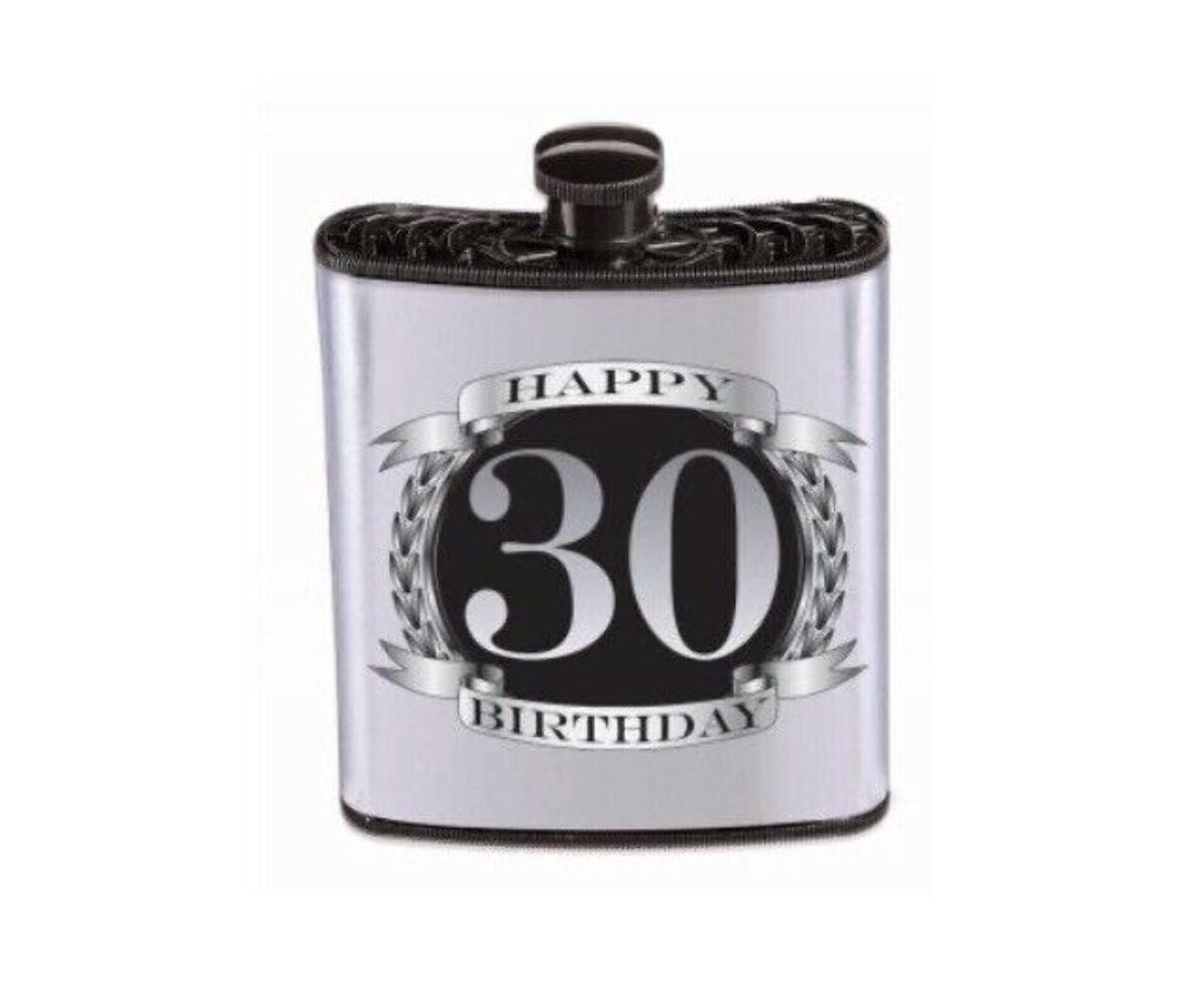 Happy 30th Birthday Flask For Adults By Forum Novelties Inc