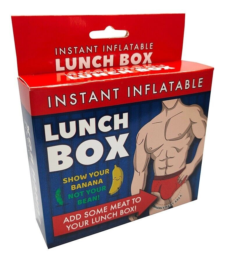 BALL SACK BLOW UP BULGE – Instant Inflatable Lunch Box – Funny Adult Gag Gift