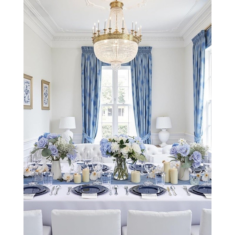Elegant Disposable Plastic Plates Parties Weddings Holidays Picnic Supplies New