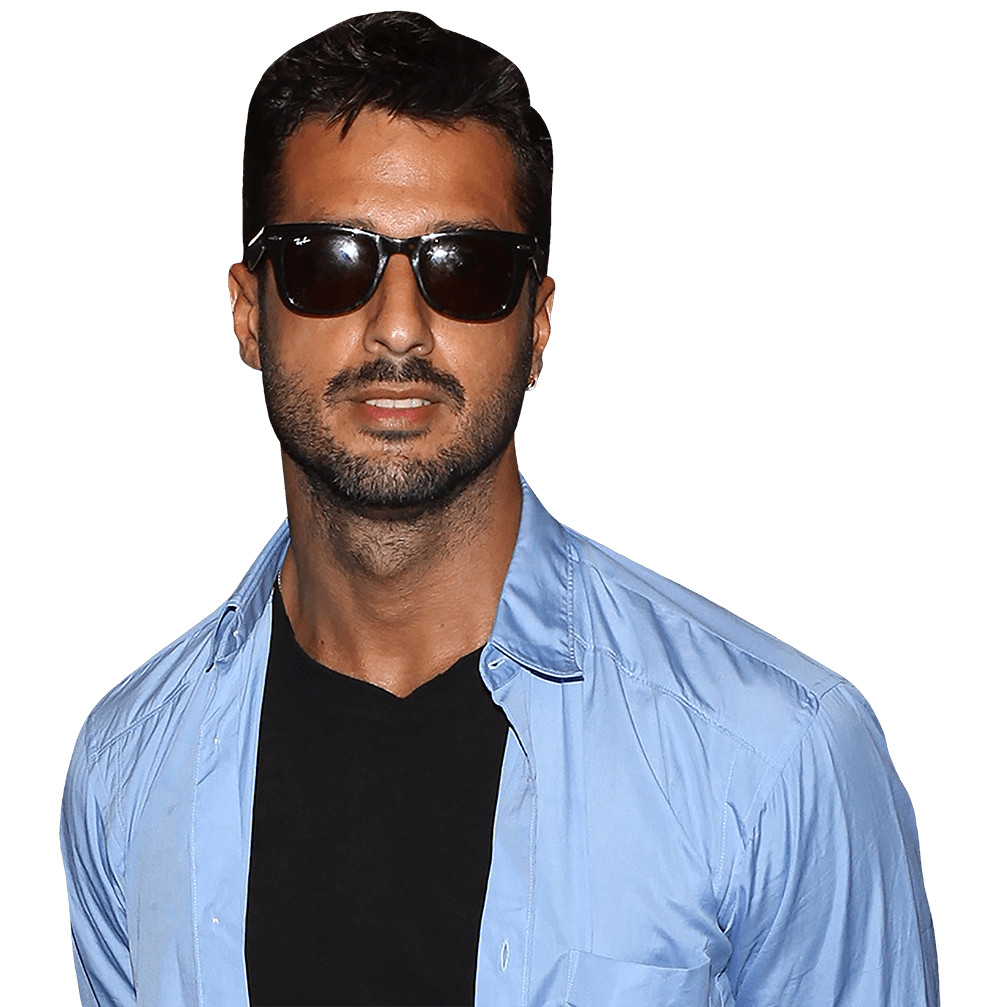 Fabrizio Corona (Blue Shirt) Half Body Buddy Cutout