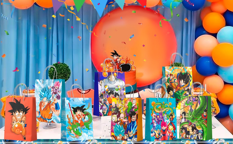 24 Dragon Ball Z Party Bag,Dragon Ball Z Birthday Gift Pack Candy Bag Loot Bags