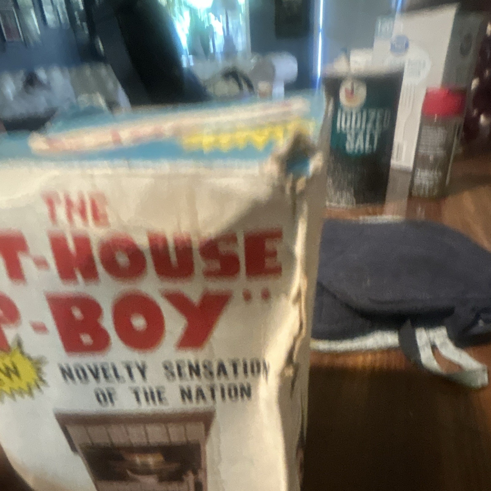 The Out-House P-Boy Novelty Gag Toy, Toilet Humor Theme, Green