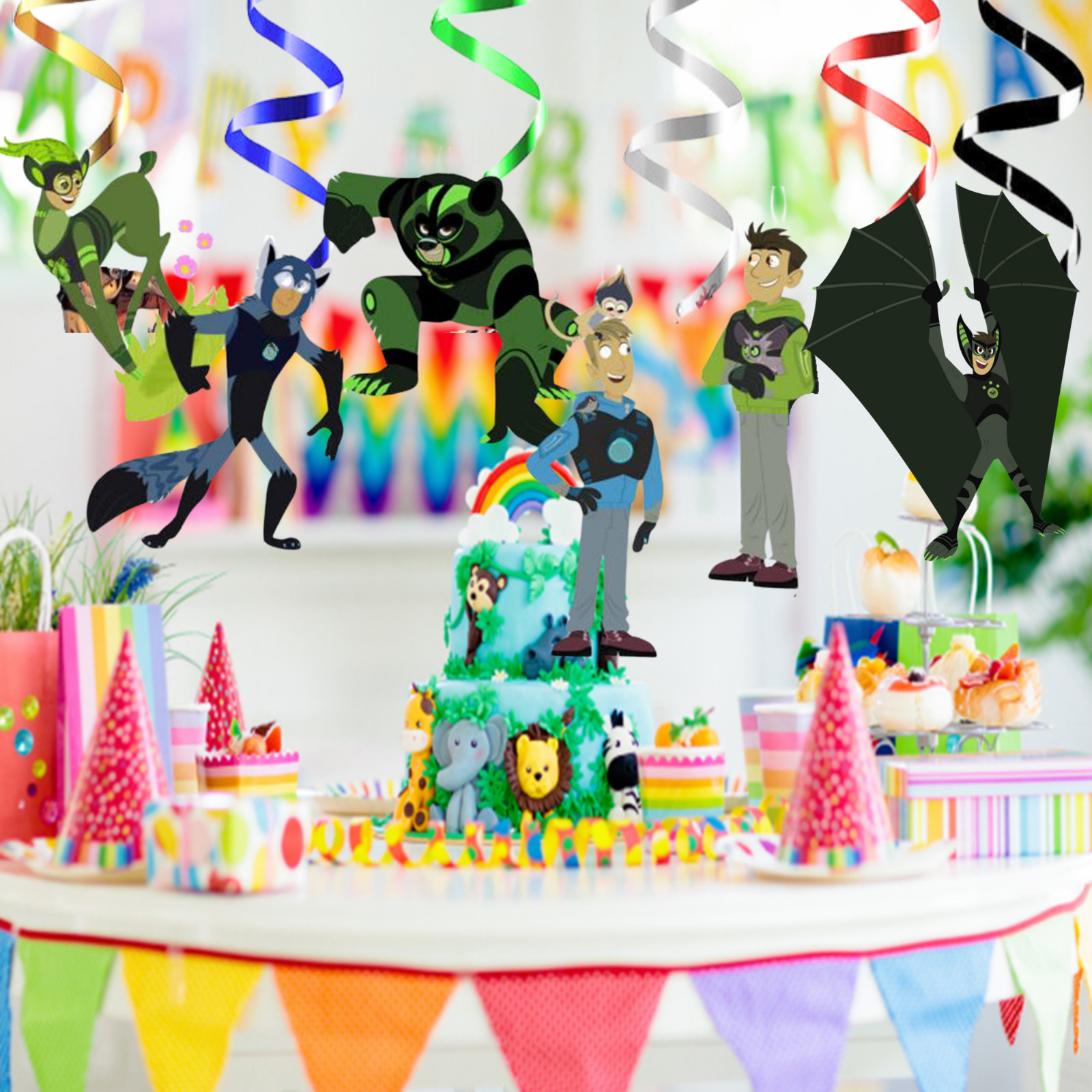 WILD KRATTS TABLEWARE birthday party supplies favor centerpiece decoration theme