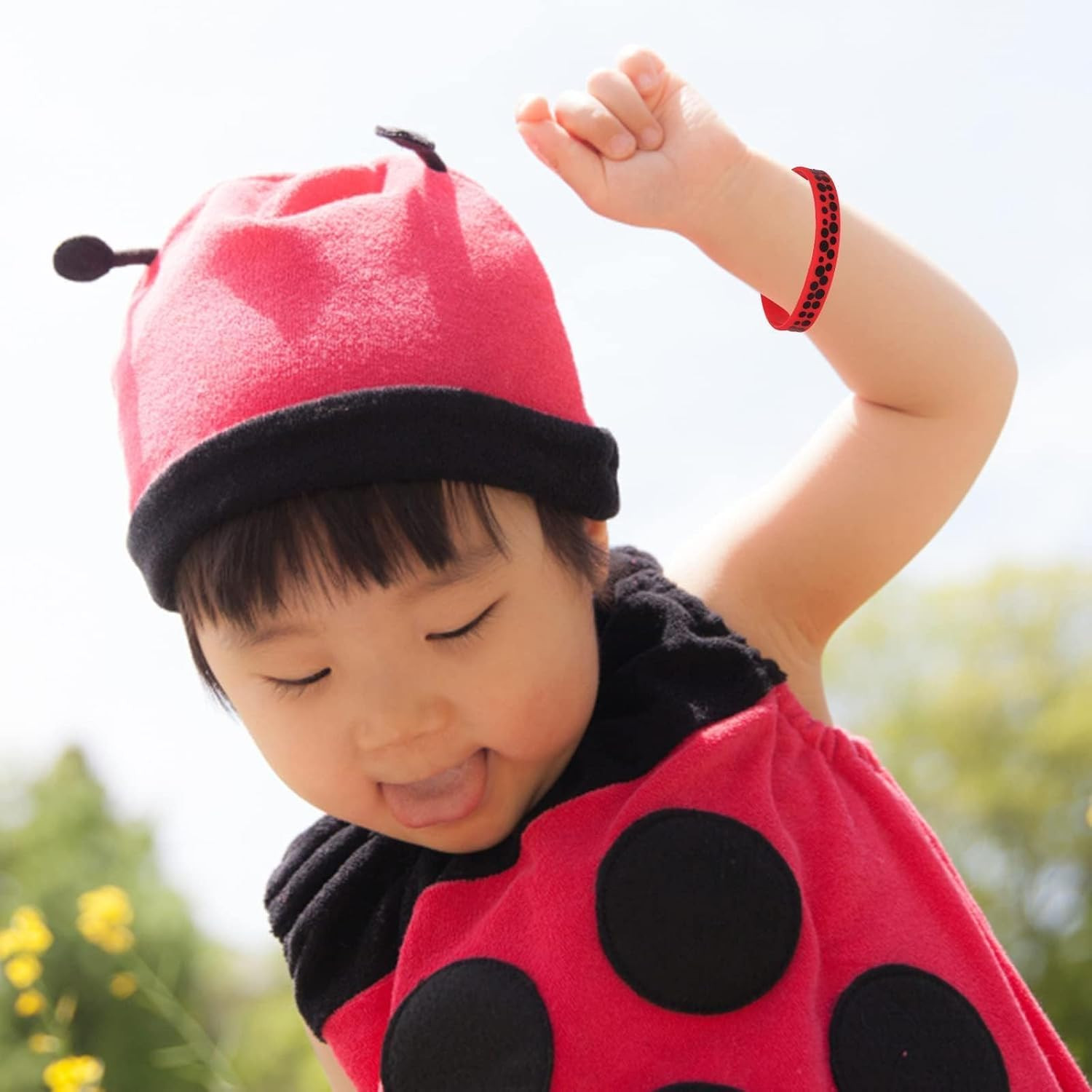 24 Pieces Ladybug Silicone Bracelets Ladybug Silicone Wristbands Ladybugs Themed